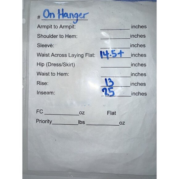 Earthbound Pants Medium Blue Denim Like Cotton  Wash Boho Hippie Wide Leg 1E - Picture 7 of 7